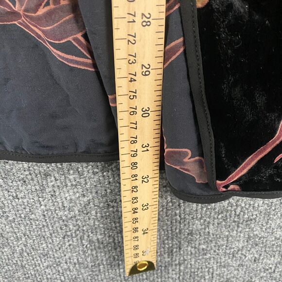 FATE by LFD Kimono Size M Velvet Burnout Floral Open Front Fairy Whimsical Goth - Picture 9 of 9